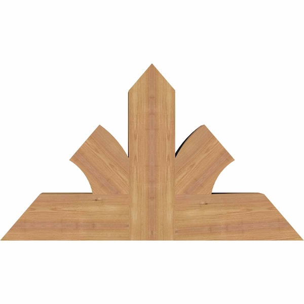Ekena Millwork Richland Timber Gable Bracket, Western Red Cedar, 36"W x 21"H x 5 1/2"D x 5 1/2"F, 14/12 Pitch GBW036X21X0606RIC00SWR - main
